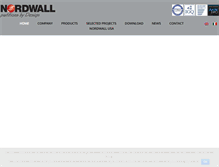 Tablet Screenshot of nordwall.com